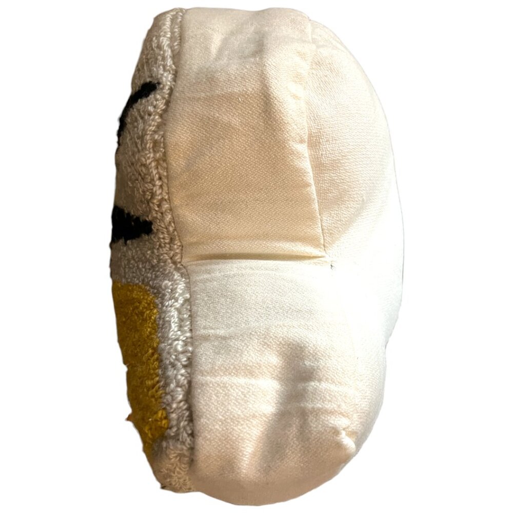 NWOT! Hooked Bee Pillow Honeybee Decor Yellow Black Textured Throw Pillow 16x14 - Picture 7 of 14